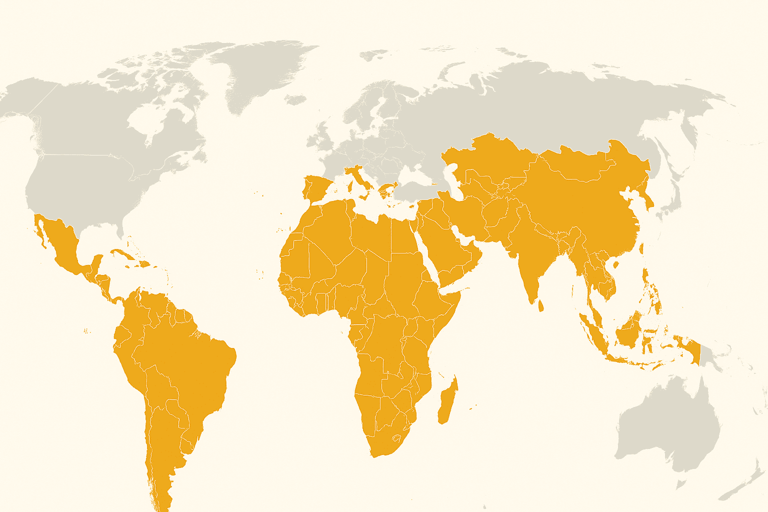 World map of GRANDEE’s work